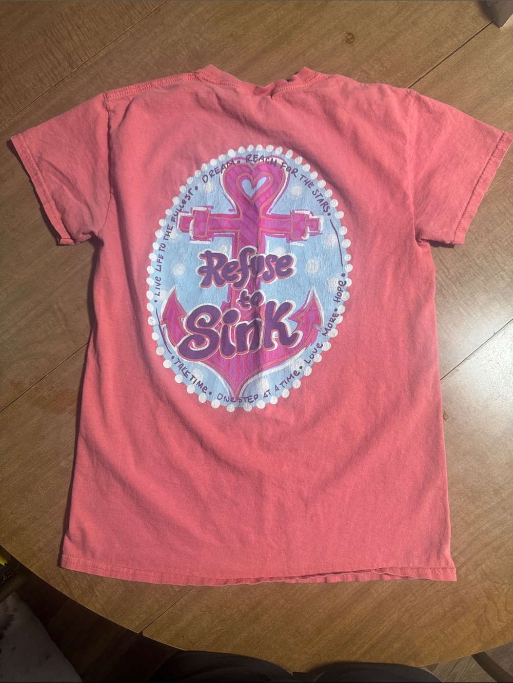 Refuse to Sink Coral Graphic Tee - Kids